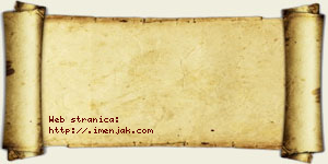 Josif Debeljak vizit kartica